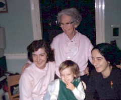 Adelaide Haydock, Alice Haydock Bennett; Ruth Bennett McDougal Dorrough McDougal Dorrough; Katherine (Kat) McDougal Wheeler McCandless;